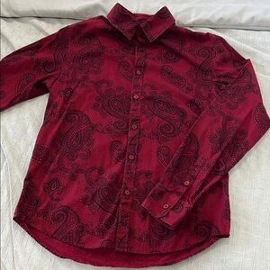 Men's Red Paisley Shirt